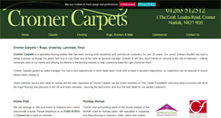 Desktop Screenshot of cromercarpets.com